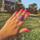 Purple Spiny Adjustable Ring