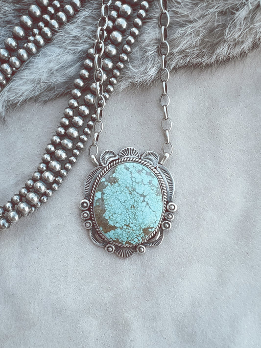 Number 8 Turquoise Necklace